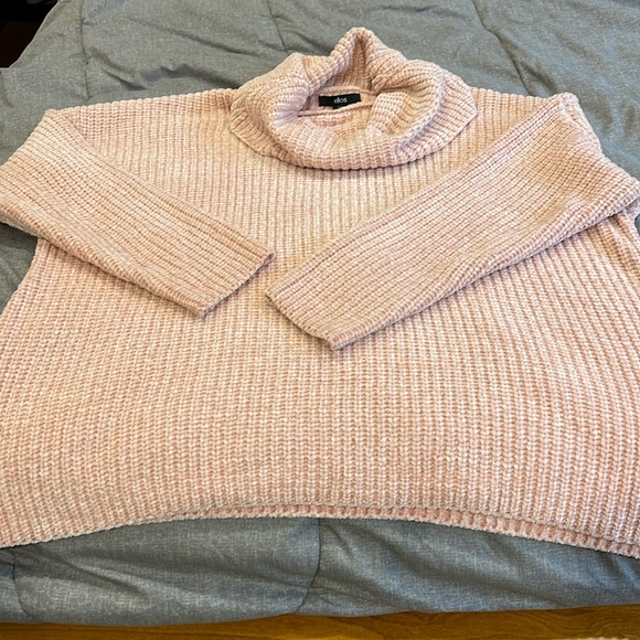 ellos Sweaters - Ellos chenille turtleneck light pink sweater, size 1x